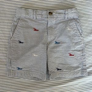 Vineyard Vines Seersucker Embroidered Shorts